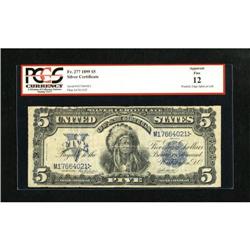 Fr. 277 $5 1899 Silver Certificate PCGS Apparent