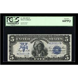 Fr. 280 $5 1899 Silver Certificate PCGS Gem New