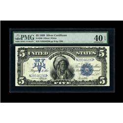 Fr. 280 $5 1899 Silver Certificate PMG Extremely
