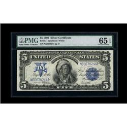 Fr. 281 $5 1899 Silver Certificate PMG Gem