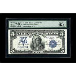 Fr. 281 $5 1899 Silver Certificate PMG Gem
