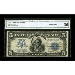 Fr. 281 $5 1899 Silver Certificate CGA Very Fine