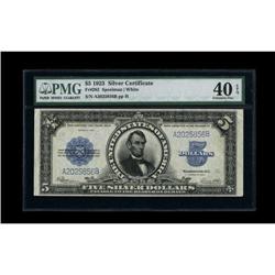 Fr. 282 $5 1923 Silver Certificate PMG Extremely