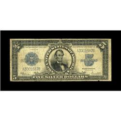 Fr. 282 $5 1923 Silver Certificate Very Good.