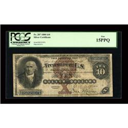 Fr. 287 $10 1880 Silver Certificate PCGS Fine