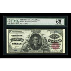 Fr. 317 $20 1891 Silver Certificate PMG Gem