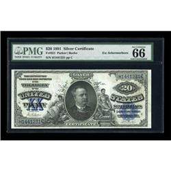 Fr. 321 $20 1891 Silver Certificate PMG 66 EPQ