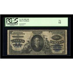 Fr. 321 $20 1891 Silver Certificate PCGS Fine
