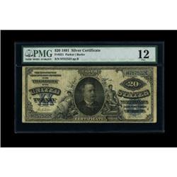 Fr. 321 $20 1891 Silver Certificate PMG Fine 12.