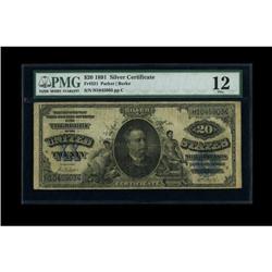 Fr. 321 $20 1891 Silver Certificate PMG Fine 12.