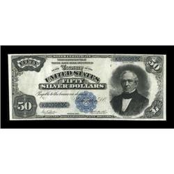 Fr. 335 $50 1891 Silver Certificate Very Fine.