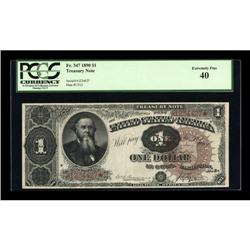 Fr. 347 $1 1890 Treasury Note PCGS Extremely