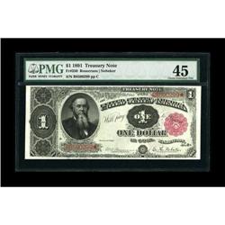 Fr. 350 $1 1891 Treasury Note PMG Choice