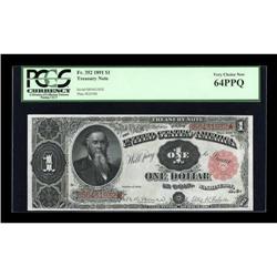 Fr. 352 $1 1891 Treasury Note PCGS Very Choice