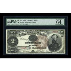 Fr. 353 $2 1890 Treasury Note PMG Choice