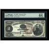 Image 1 : Fr. 353 $2 1890 Treasury Note PMG Choice