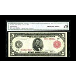 Fr. 833b $5 1914 Red Seal Federal Reserve Note