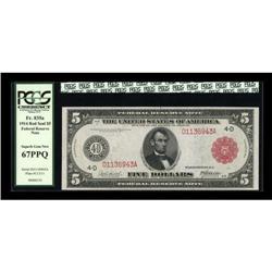 Fr. 835a $5 1914 Red Seal Federal Reserve Note