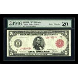 Fr. 838b $5 1914 Red Seal Federal Reserve Note