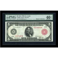 Fr. 839b $5 1914 Red Seal Federal Reserve Note