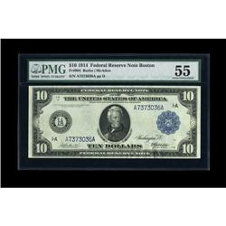 Fr. 904 $10 1914 Federal Reserve Note PMG About