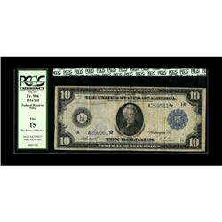 Fr. 906* $10 1914 Federal Reserve Star Note PCGS