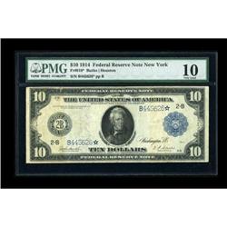 Fr. 910 $10 1914 Federal Reserve Star Note PMG