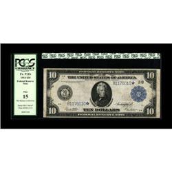 Fr. 911b* $10 1914 Federal Reserve Star Note