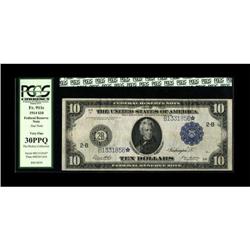 Fr. 911c* $10 1914 Federal Reserve Star Note