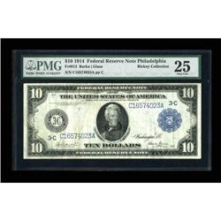 Fr. 913 $10 1914 Federal Reserve Note PMG Very