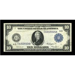 Fr. 917 $10 1914 Federal Reserve Note Very
