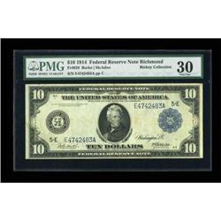 Fr. 920 $10 1914 Federal Reserve Note PMG Very