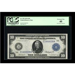 Fr. 922 $10 1914 Federal Reserve Note PCGS
