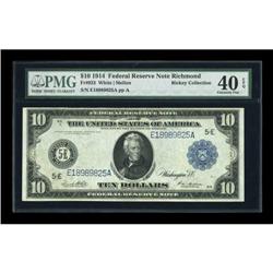 Fr. 923 $10 1914 Federal Reserve Note PMG