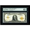 Image 1 : Fr. 1173 $10 1922 Gold Certificate PMG Gem