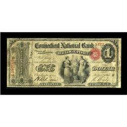 Bridgeport, CT - $1 Original Fr. 380 The