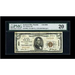 Jacksonville, FL - $5 1929 Ty. 1 The Atlantic NB