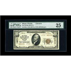 Miami, FL - $10 1929 Ty. 2 The Florida NB & TC