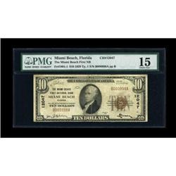 Miami Beach, FL - $10 1929 Ty. 1 The Miami Beach