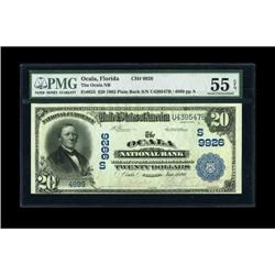 Ocala, FL - $20 1902 Plain Back Fr. 653 The