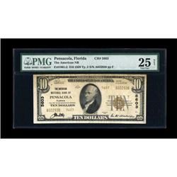 Pensacola, FL - $10 1929 Ty. 2; $20 1929 Ty. 1