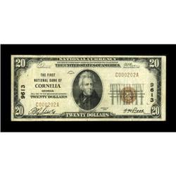 Cornelia, GA - $20 1929 Ty. 1 The First NB Ch. #