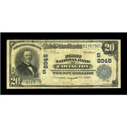 Covington, GA - $20 1902 Plain Back Fr. 652 The