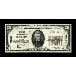 Elberton, GA - $20 1929 Ty. 1 The First NB Ch. #