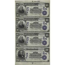 Clifton, KS - $10-$10-$10-$20 1902 Date Back Fr.