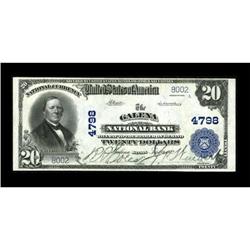 Galena, KS - $20 1902 Plain Back Fr. 654 The