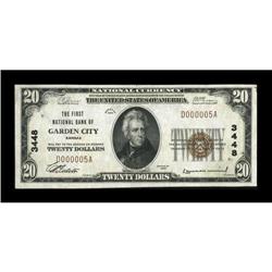 Garden City, KS - $20 1929 Ty. 1 The First NB