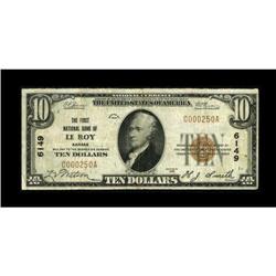 Le Roy, KS - $10 1929 Ty. 1 The First NB Ch. #