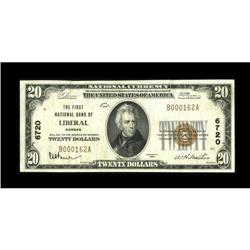 Liberal, KS - $20 1929 Ty. 1 The First NB Ch. #