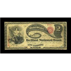 Belfast, ME - $2 Original Fr. 387 The Belfast NB